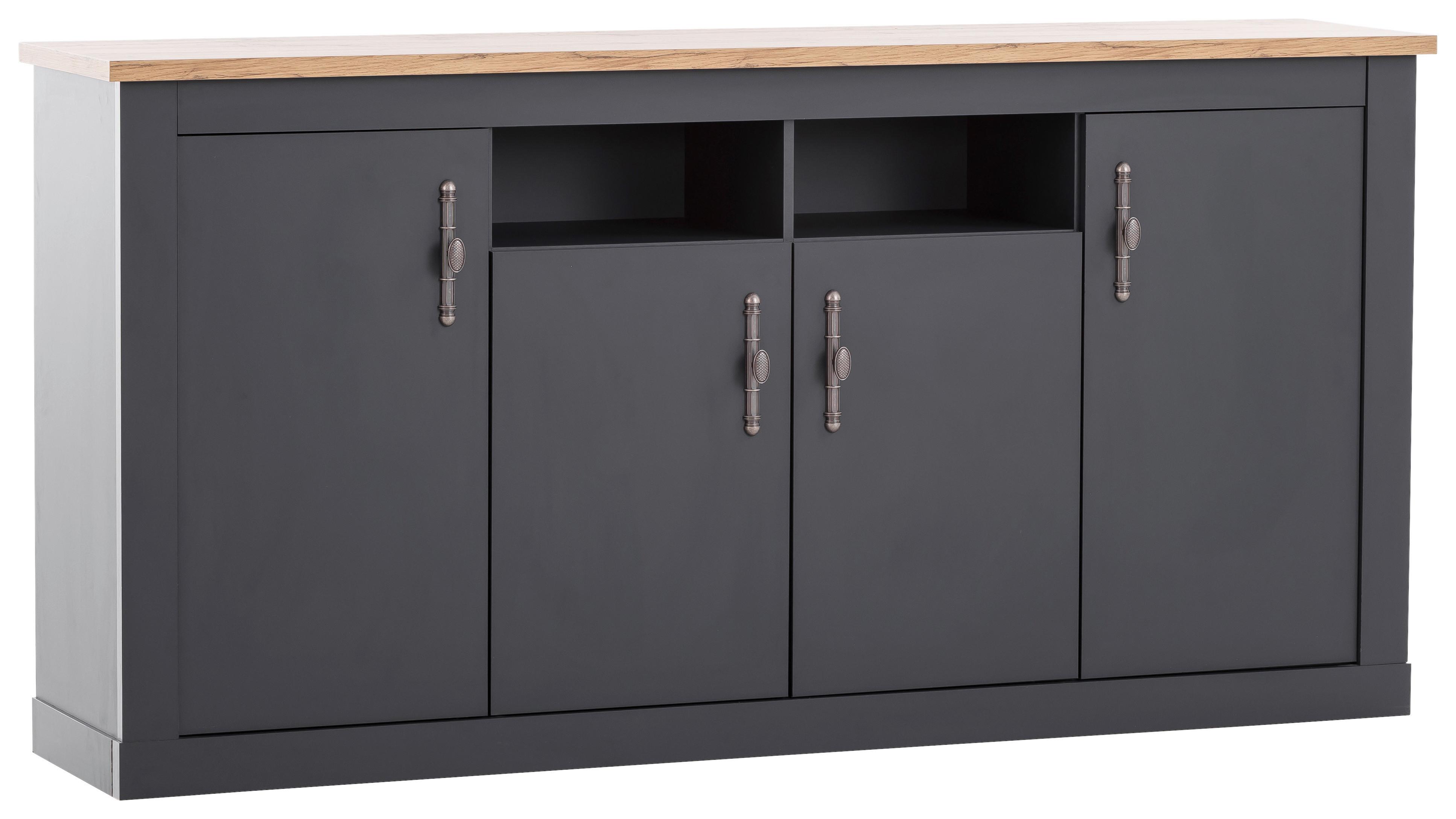 Sideboard Catania Anthrazit/Eiche Dekor B: 200cm