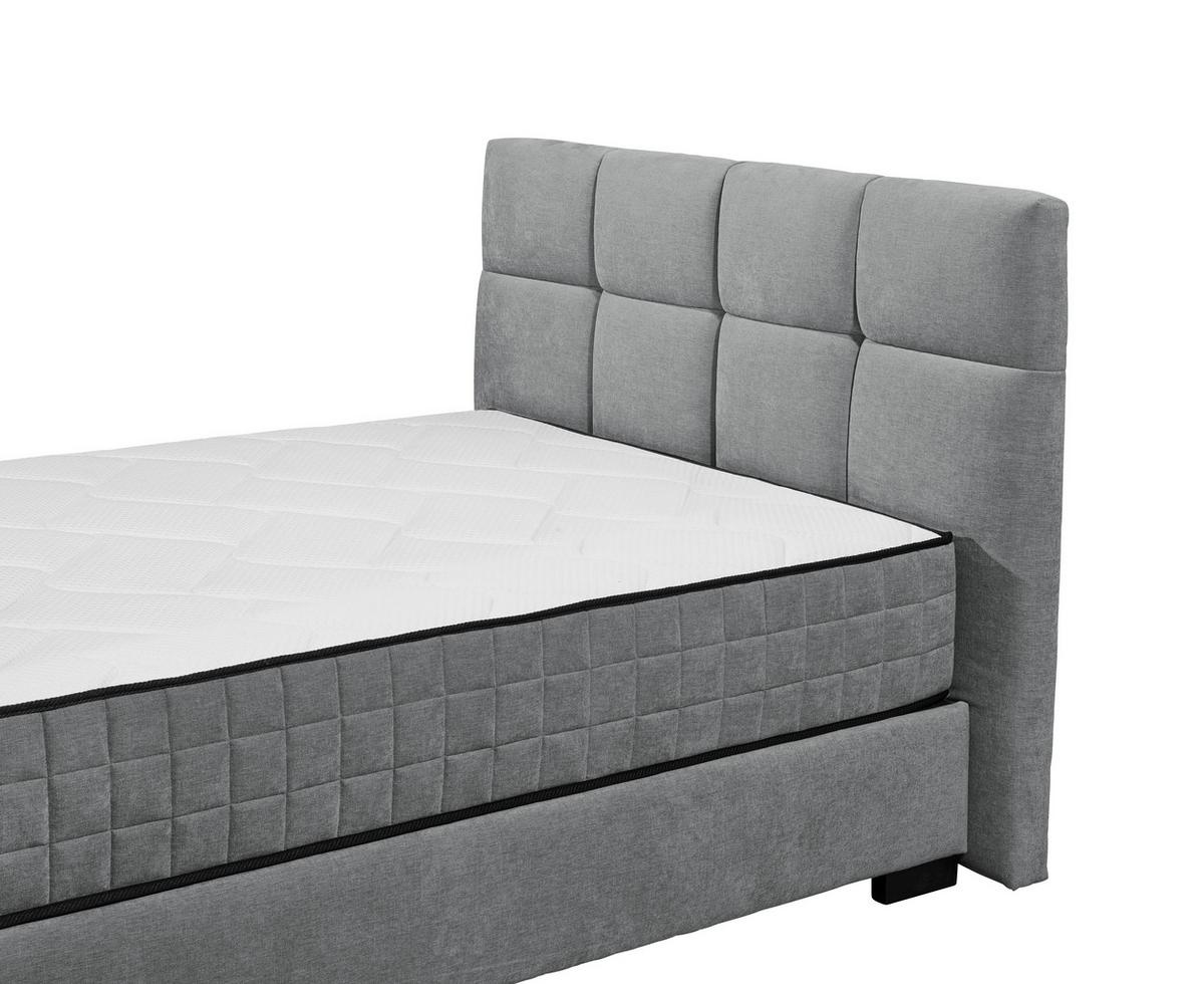 Boxbett Nagol A - Anthrazit/Schwarz, MODERN, Holzwerkstoff/Textil (120/200cm) - MID.YOU