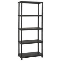 Plastový regál KUNSTSTOFF PLUS 80CM - antracitová, Konventionell, plast (80/187/40cm) - Keter