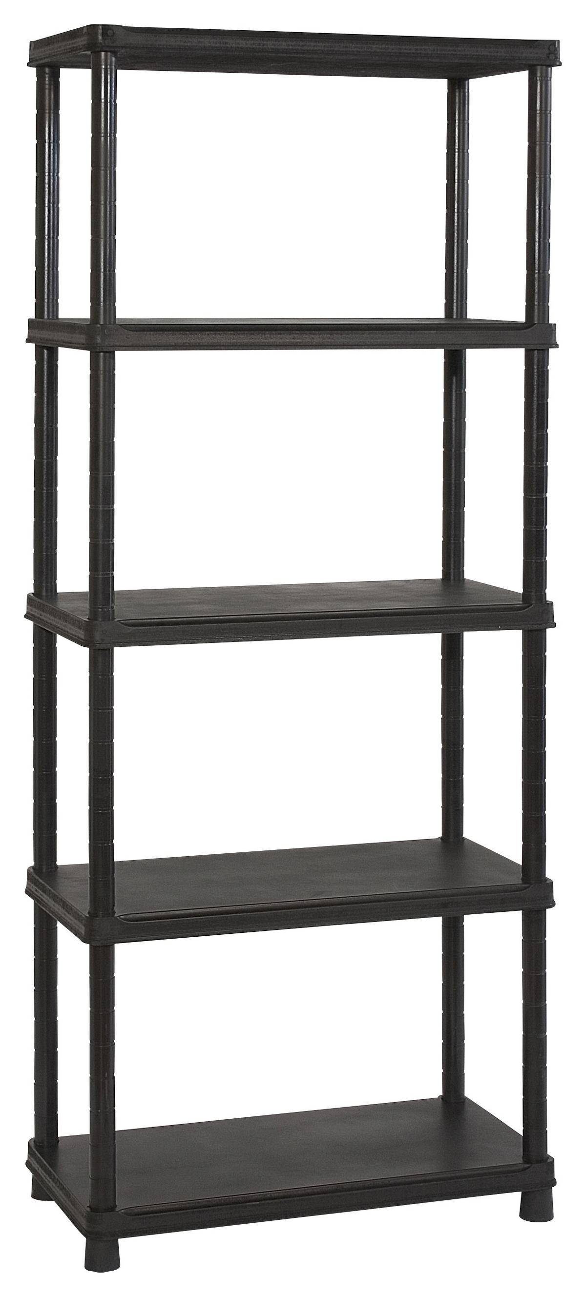 Plastový regál KUNSTSTOFF PLUS 80CM - antracitová, Konventionell, plast (80/187/40cm) - Keter