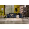 3-sitzer-sofa Hannah Blau B: 247 Cm - Blau/Schwarz, Design, Textil (247/75/104cm) - MID.YOU