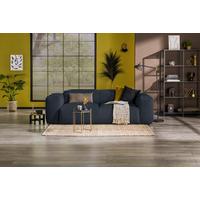 3-sitzer-sofa Hannah Blau B: 247 Cm - Blau/Schwarz, Design, Textil (247/75/104cm) - MID.YOU