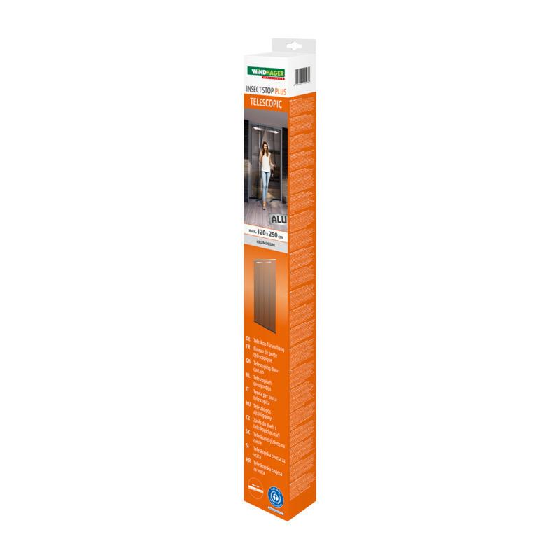 Insektenschutzvorhang Is TVh Teleskop Alu - Anthrazit, Basics (120/250cm) - Windhager