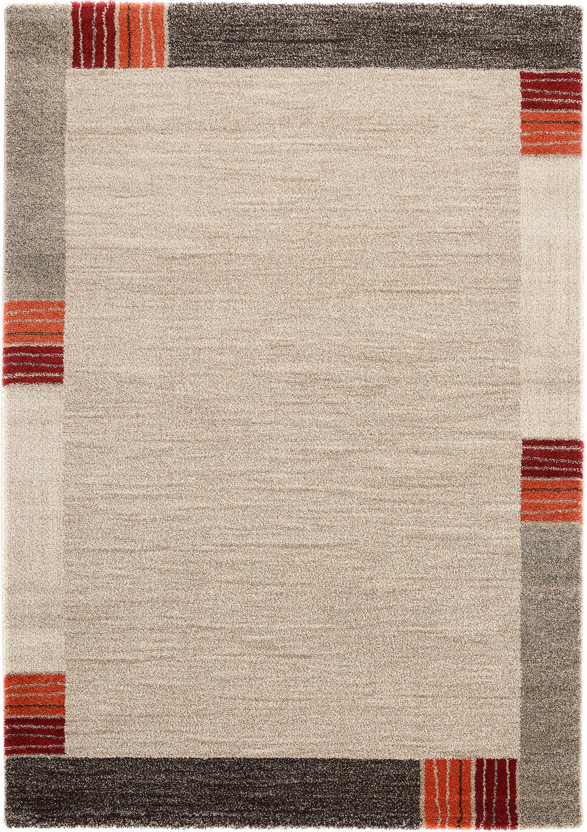 Webteppich Palazzo Lobo Dunkelbraun/Beige 120x170 cm - Dunkelbraun/Beige, KONVENTIONELL, Textil (120/170cm) - Novel