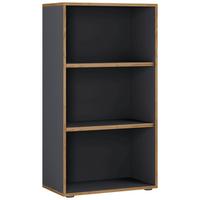 Regal Salia Anthrazit, Honigeiche B: 60 cm - Honigeiche/Anthrazit, Design, Holzwerkstoff (60/110/33cm) - MID.YOU