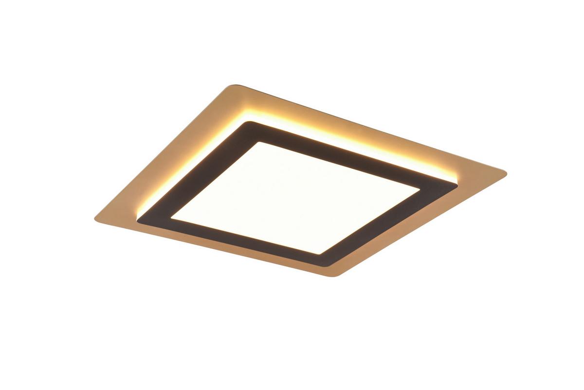 Led-deckenleuchte 641510280 Morgan - Goldfarben/Schwarz, Design, Metall (45/45/4,2cm) - Trio Leuchten