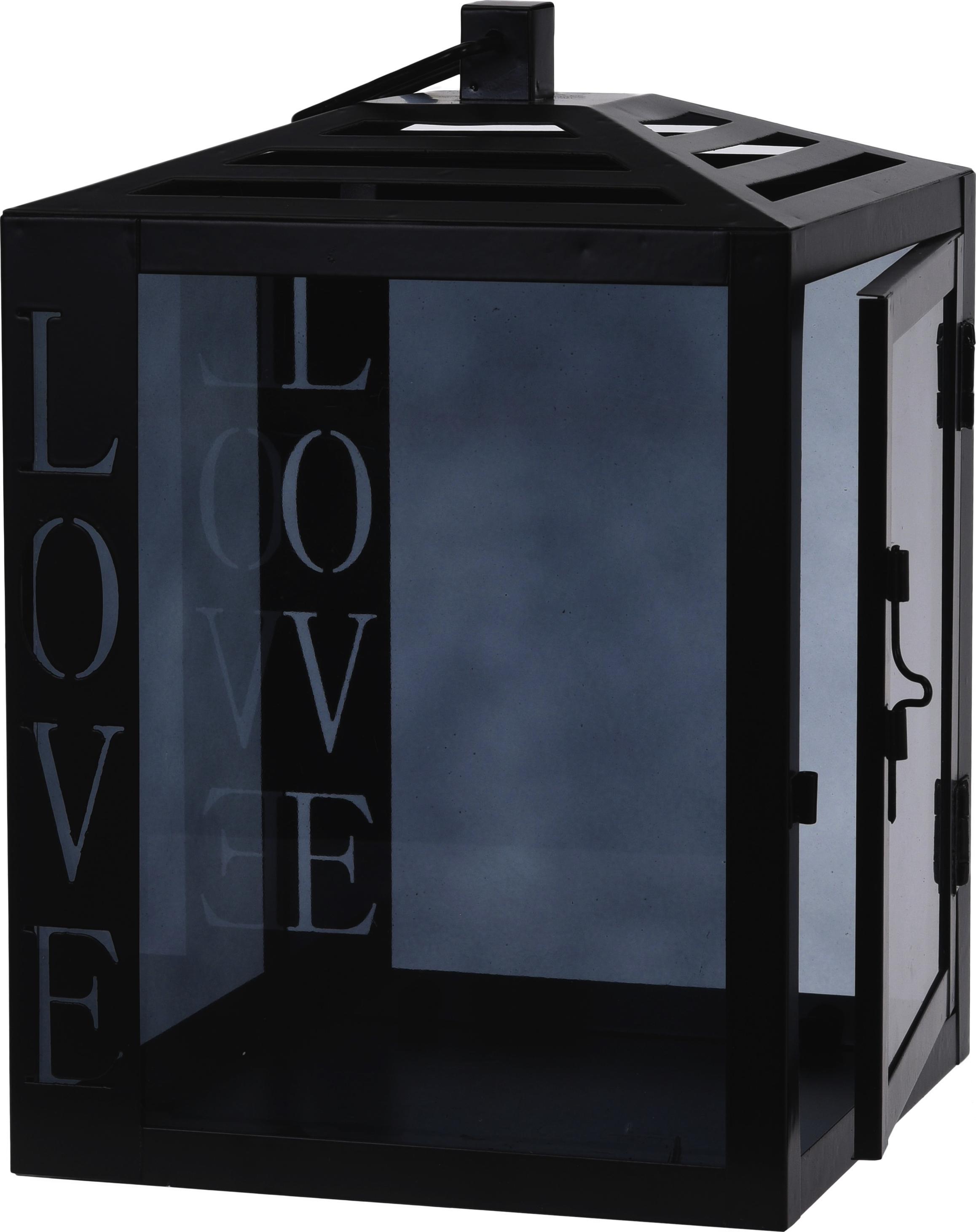 LÁMPÁS CHICAGO - INDUSTRIAL LIVING - Fekete, Design, Üveg/Fém (16,5/16,5/24cm)