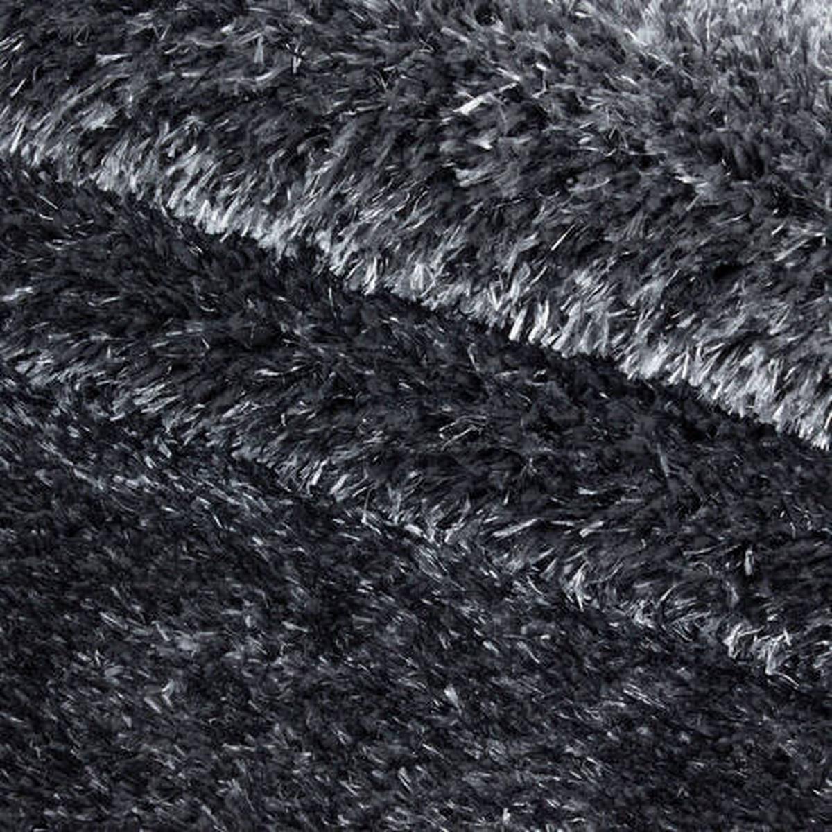 Hochflor Teppich Grau Naturfaser Brilliant 120x170cm - Grau, Basics, Textil (120/170cm)