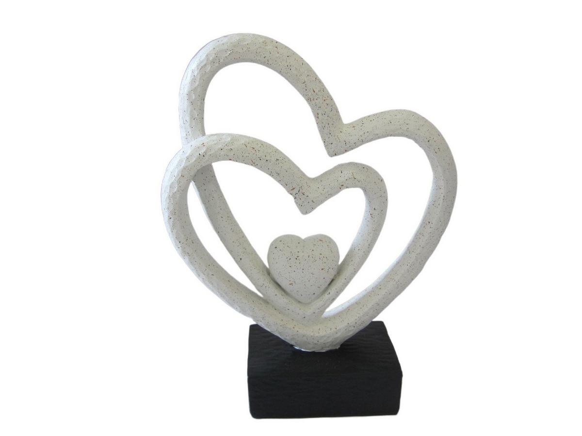 Dekoherz Alessia - Creme/Schwarz, KONVENTIONELL, Kunststoff (17/6/22,5cm) - Luca Bessoni
