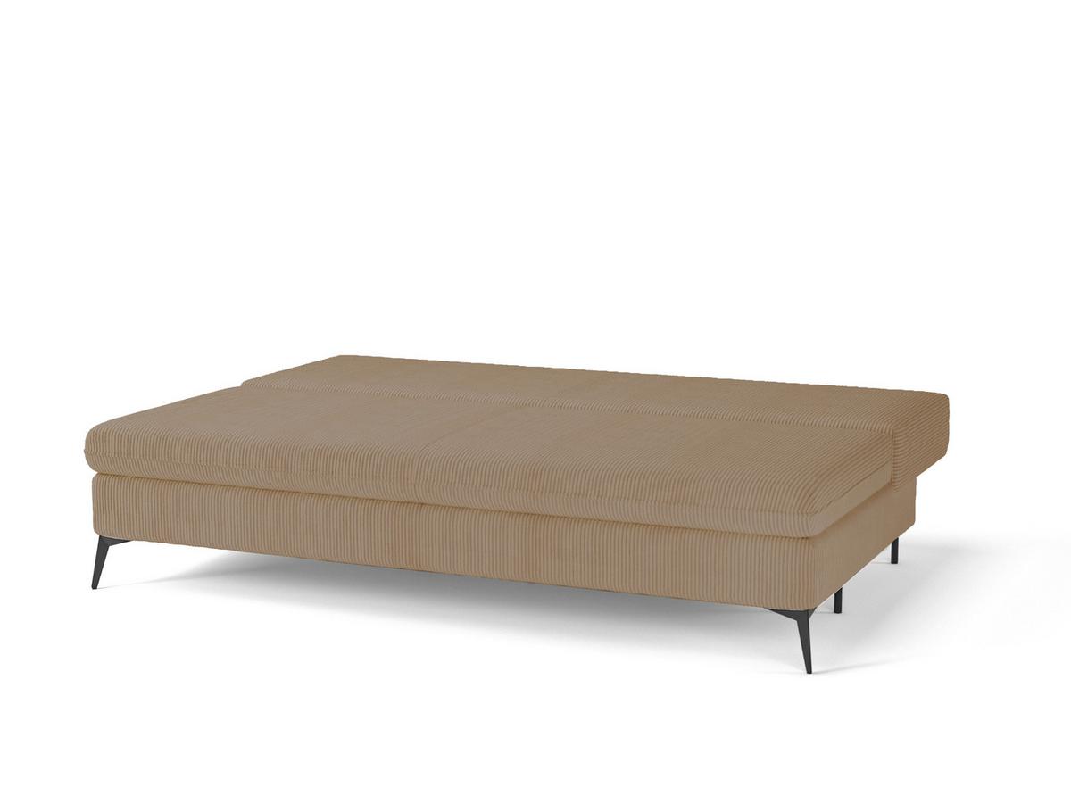 Schlafsofa Roksolana Hellbraun B: 200cm - Hellbraun/Schwarz, Design, Textil (200/75/100cm) - MID.YOU