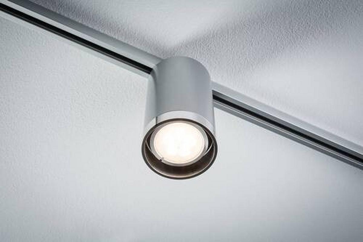 Schienensystem Urail Strahler 96962 In Chromfarben, Rund - Chromfarben, Basics, Kunststoff/Metall (6,5/12,8cm) - Paulmann