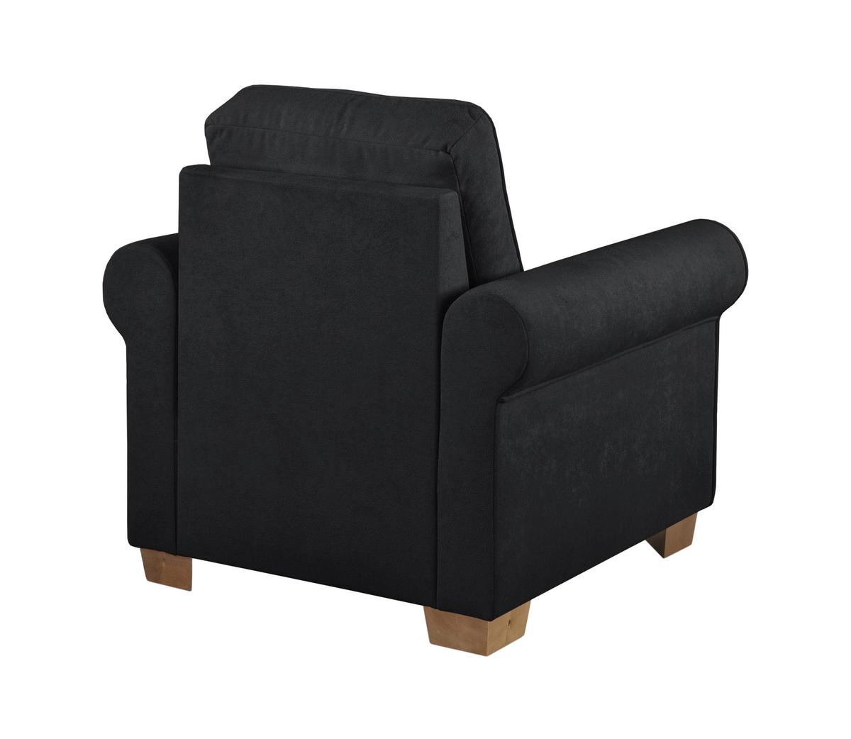 Sessel Arles, Anthrazit 75 B: 93 Cm - Anthrazit/Buchefarben, Design, Textil (93/89/82cm) - MID.YOU