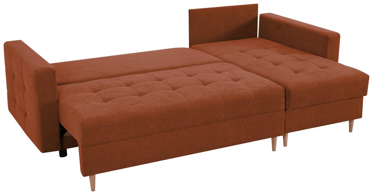 Ecksofa Asti Rostfarben S: 232x141x cm - Rostfarben, Design, Textil (232/141cm) - MID.YOU