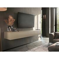 SKRINKA POD TV LANAI - kašmírová, Modern, kompozitné drevo (180/25/40cm)