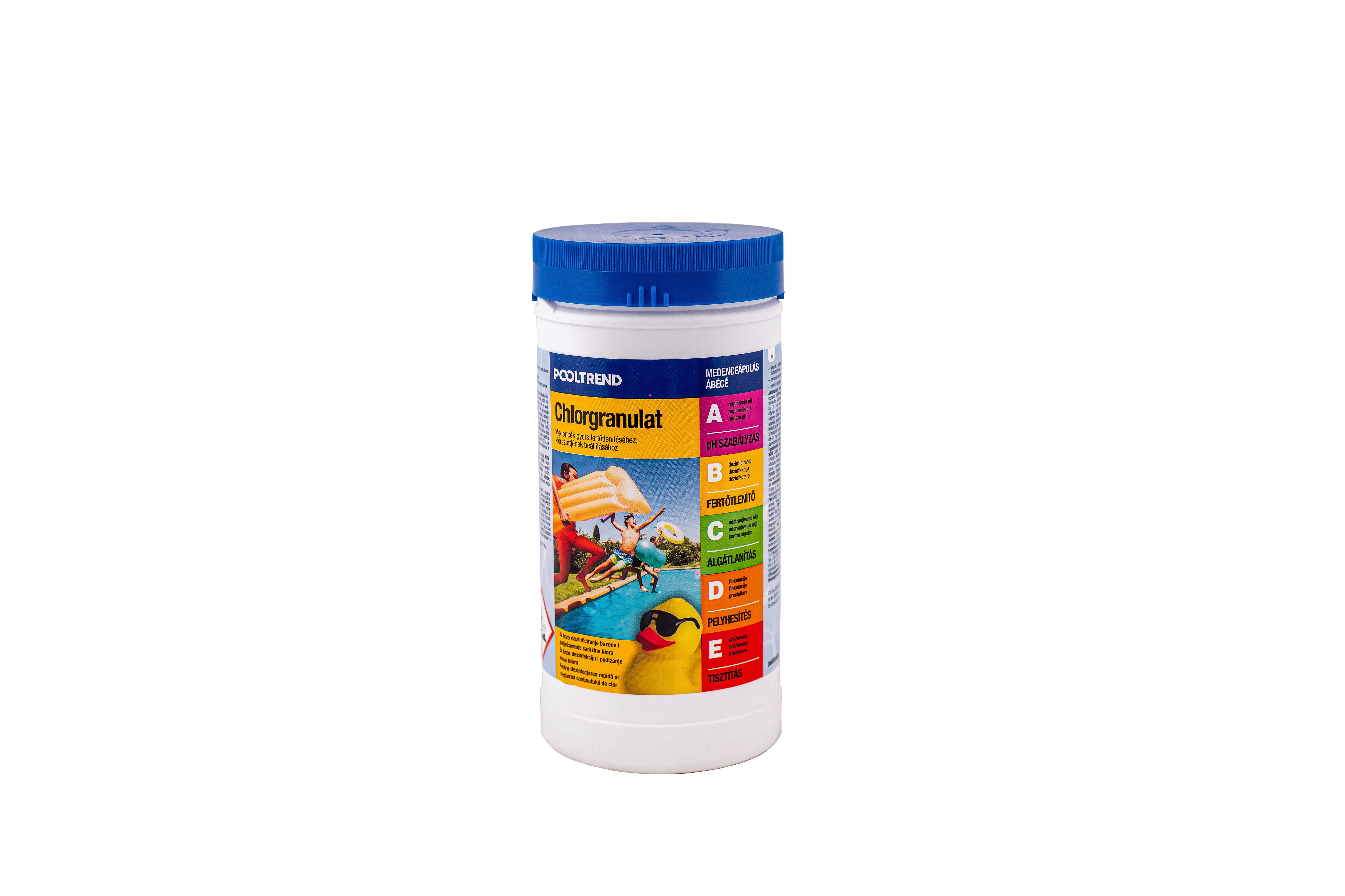 Medence Fertőtlenítő Chlorgranulat - fehér, műanyag (1kg)