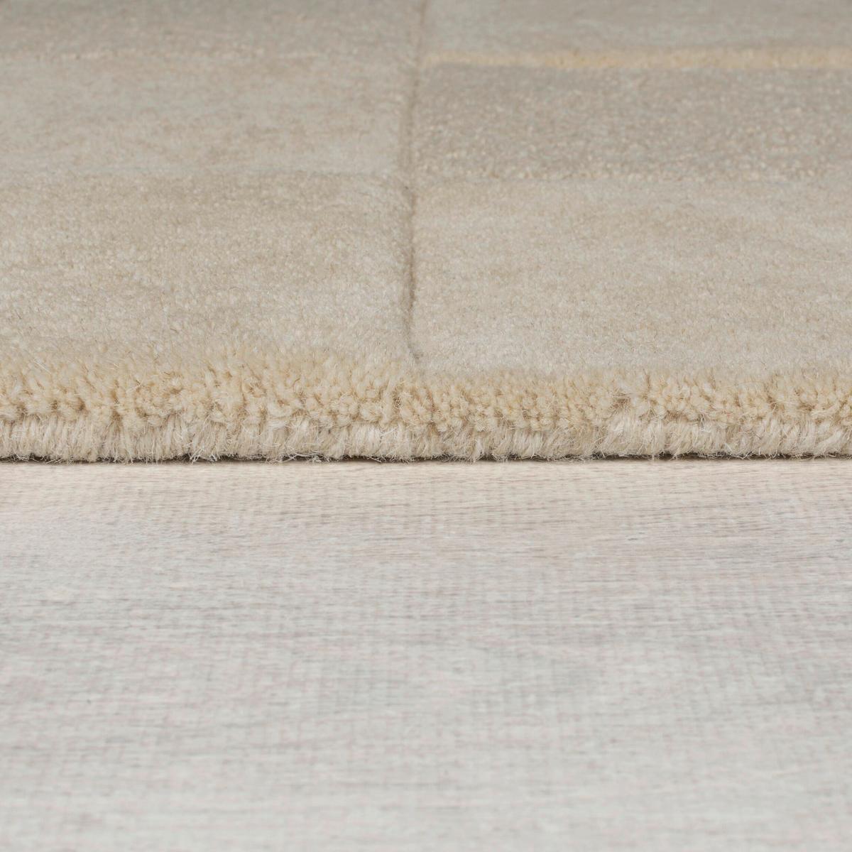 Wollteppich Checkerboard Beige B: 200 Cm - Beige, Basics, Textil (200/290cm)