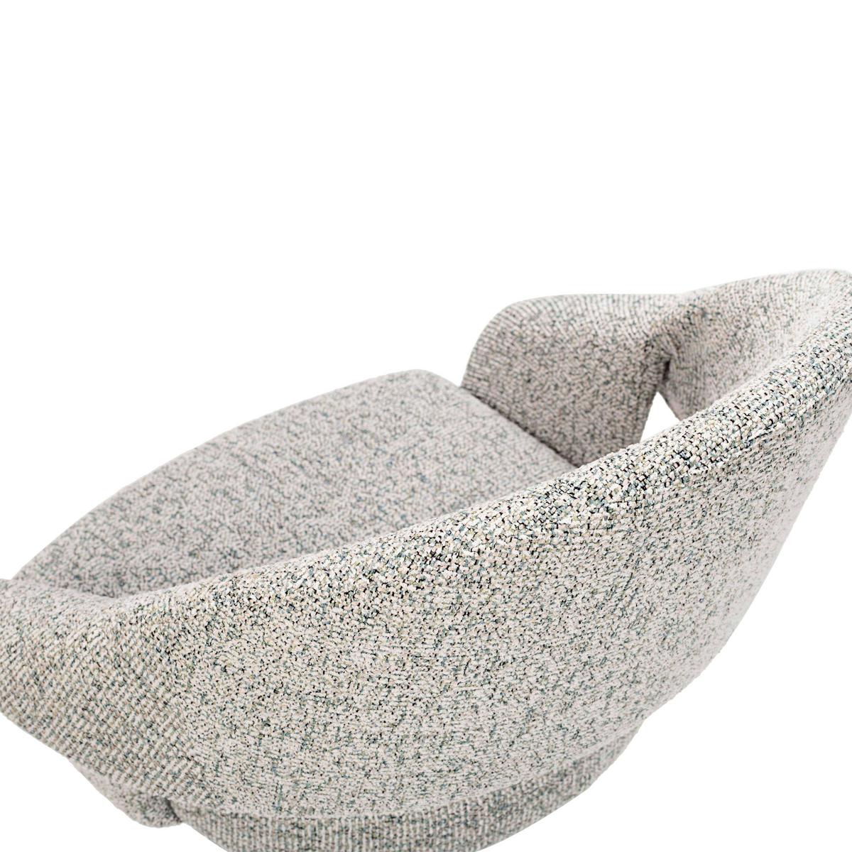 OTOČNÁ ŽIDLE PERAMA -TREND- - pastelově zelená/barvy nerez oceli, Moderní, kov/textil (61/83/61cm) - Mömax