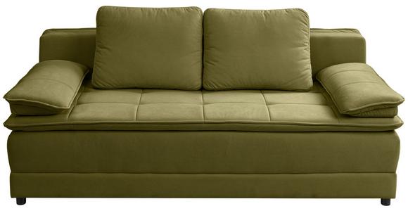 Schlafsofa Alice - Schwarz/Olivgrün, MODERN, Textil (202/73-92/105cm) - Luca Bessoni