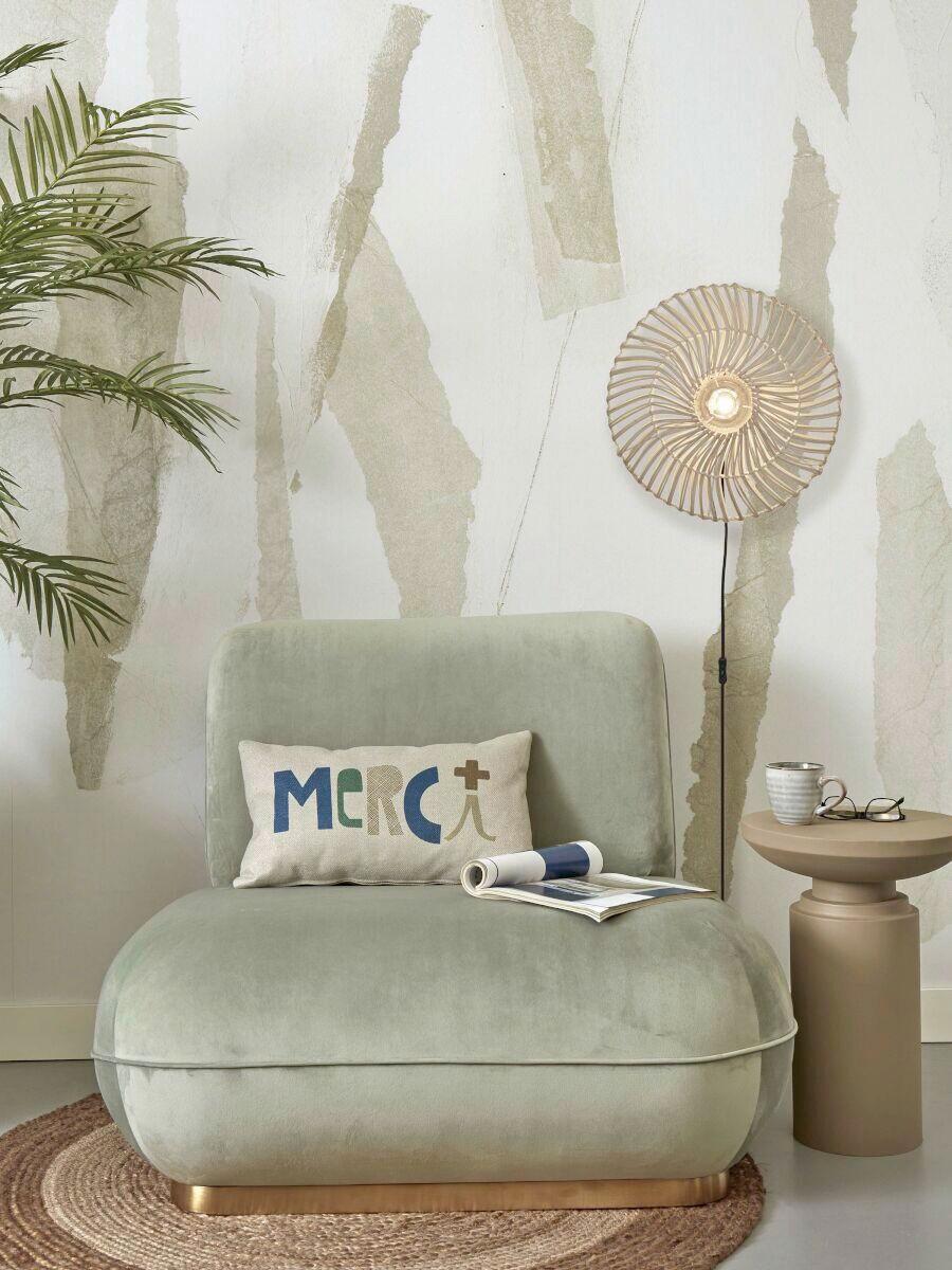 Wandleuchte Zanzibar/W/4012/W - Weiß, Trend, Naturmaterialien (40/12cm) - Good & Mojo