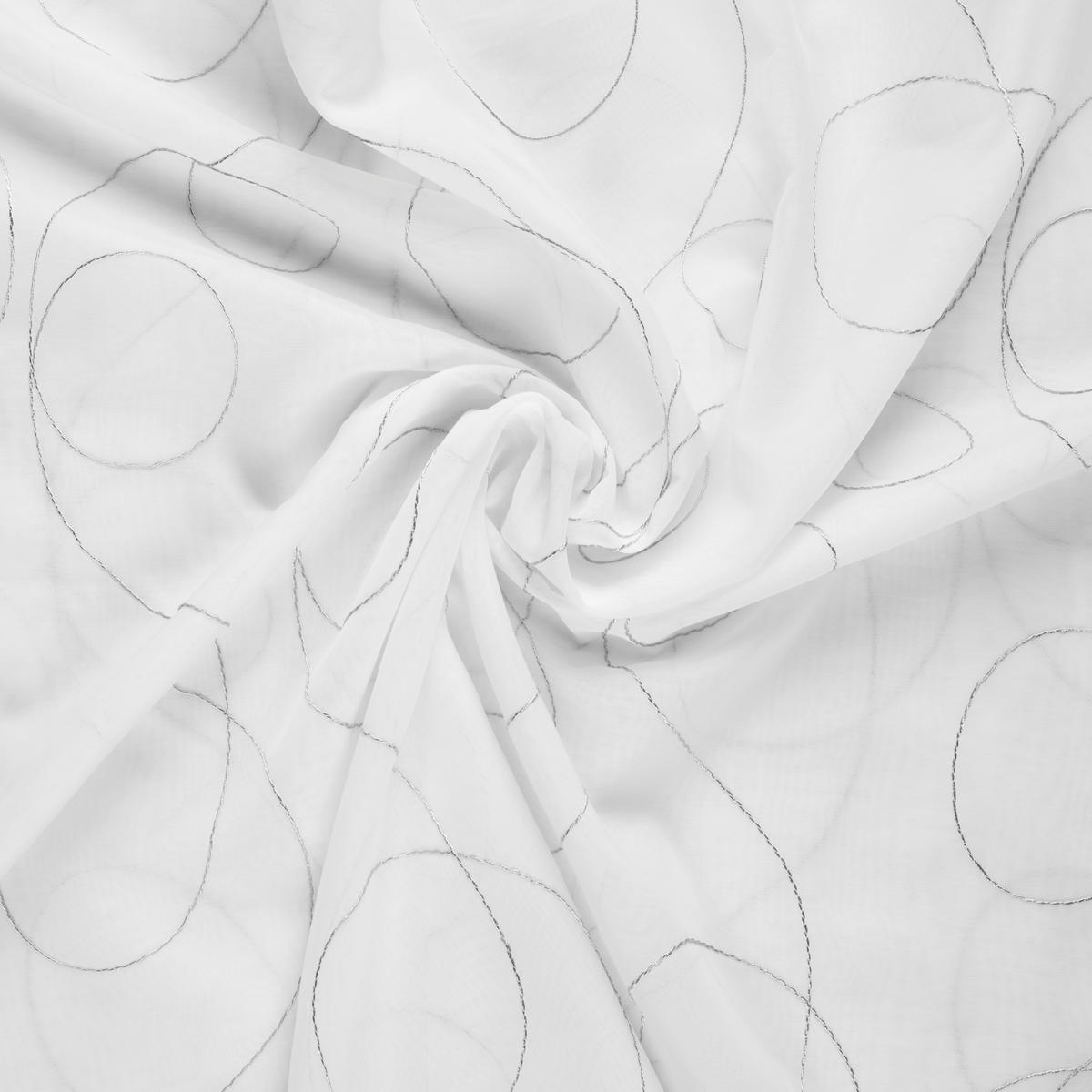 HOTOVÝ ZÁVES MARION - biela/antracitová, Modern, textil (140/175cm) - Mömax