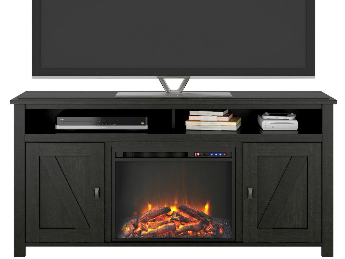 Lowboard Farmington Schwarz B: 151cm - Schwarz, Design, Holzwerkstoff/Metall (151/40/75cm) - MID.YOU