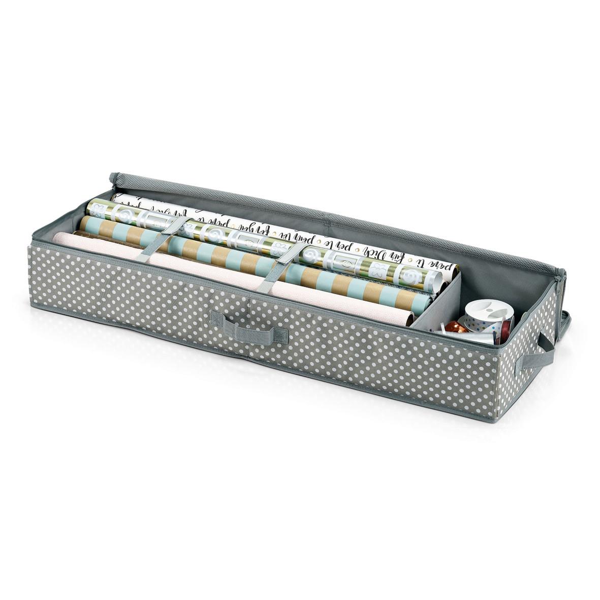 Geschenkpapier-Organizer Polyester, grau - Basics, Kunststoff (90/15/30cm) - Zeller Present