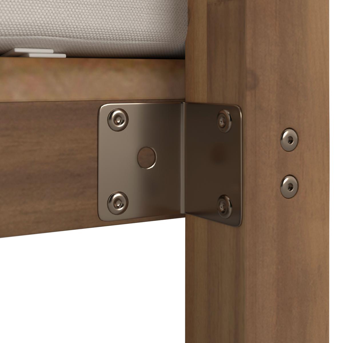 ZÁHRADNÁ POHOVKA NICOLA - krémová, Modern, drevo/textil (135,5/194,5/190cm) - Bessagi Garden