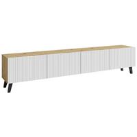 NÍZKÁ KOMODA PHUKET 190 - bílá/černá, Trend, kompozitní dřevo/plast (190/40/32cm) - Livetastic
