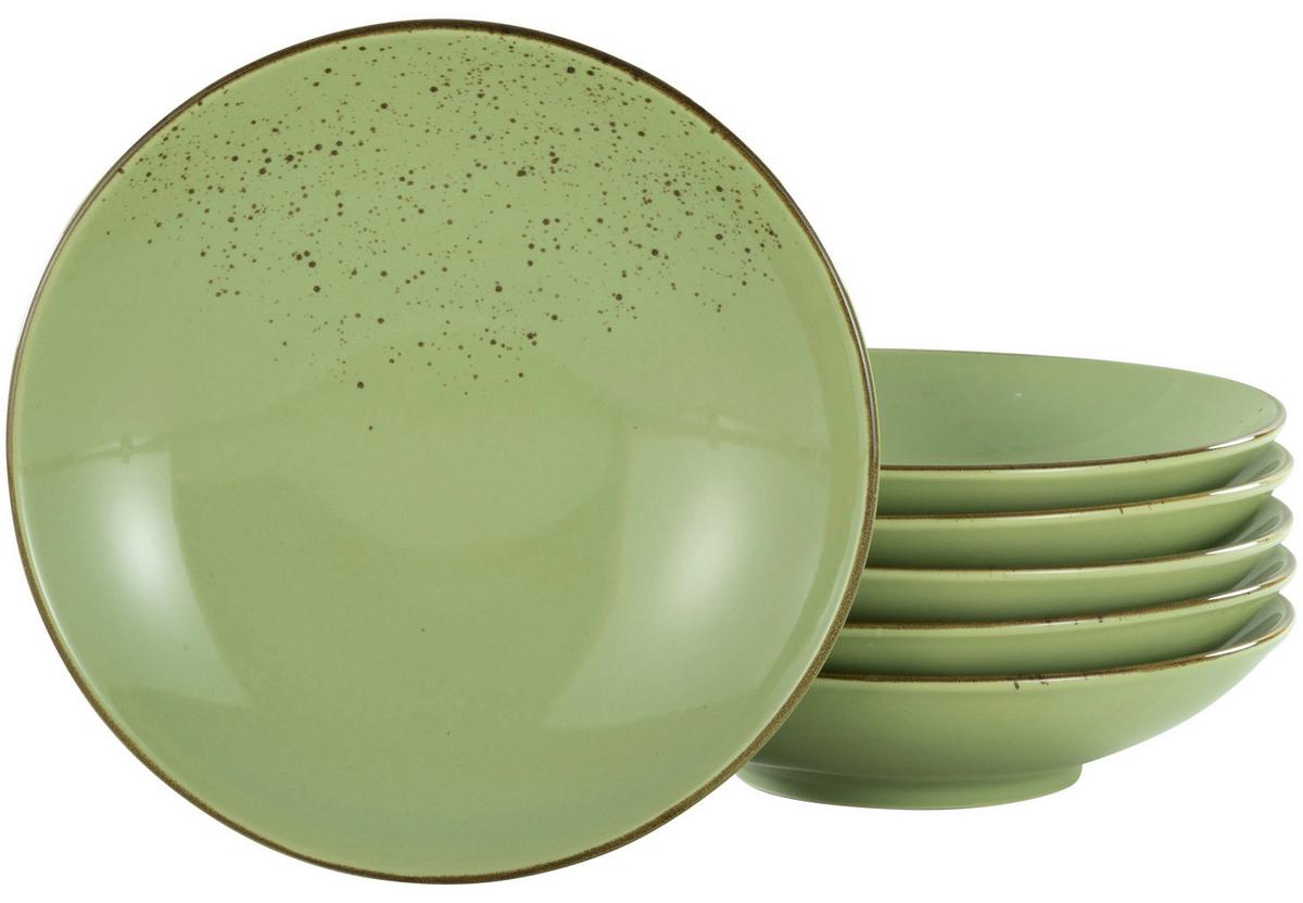 Suppentellerset 22051 Nature Collection - Grün, Trend, Keramik (22cm) - Creatable