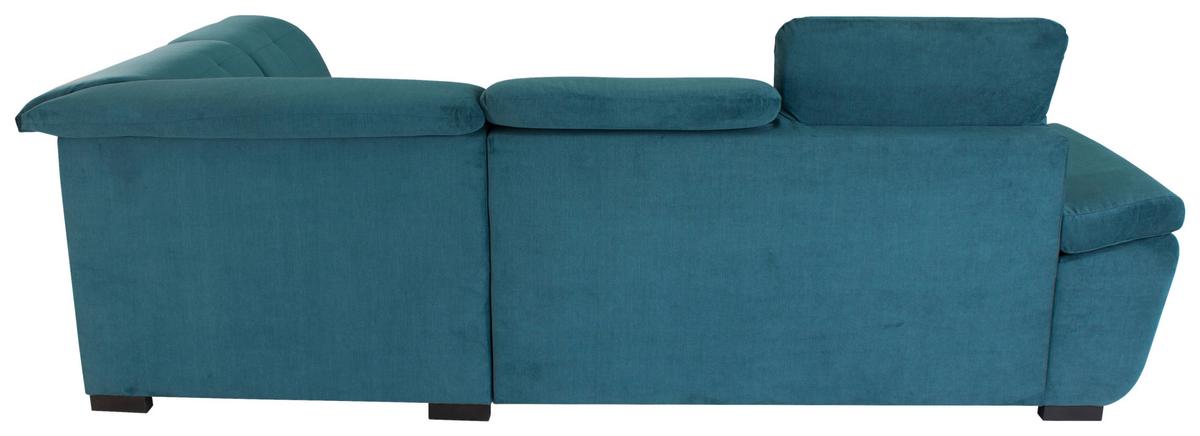 Sarokgarnitúra Vince - kék, Design, textil (280/202cm)
