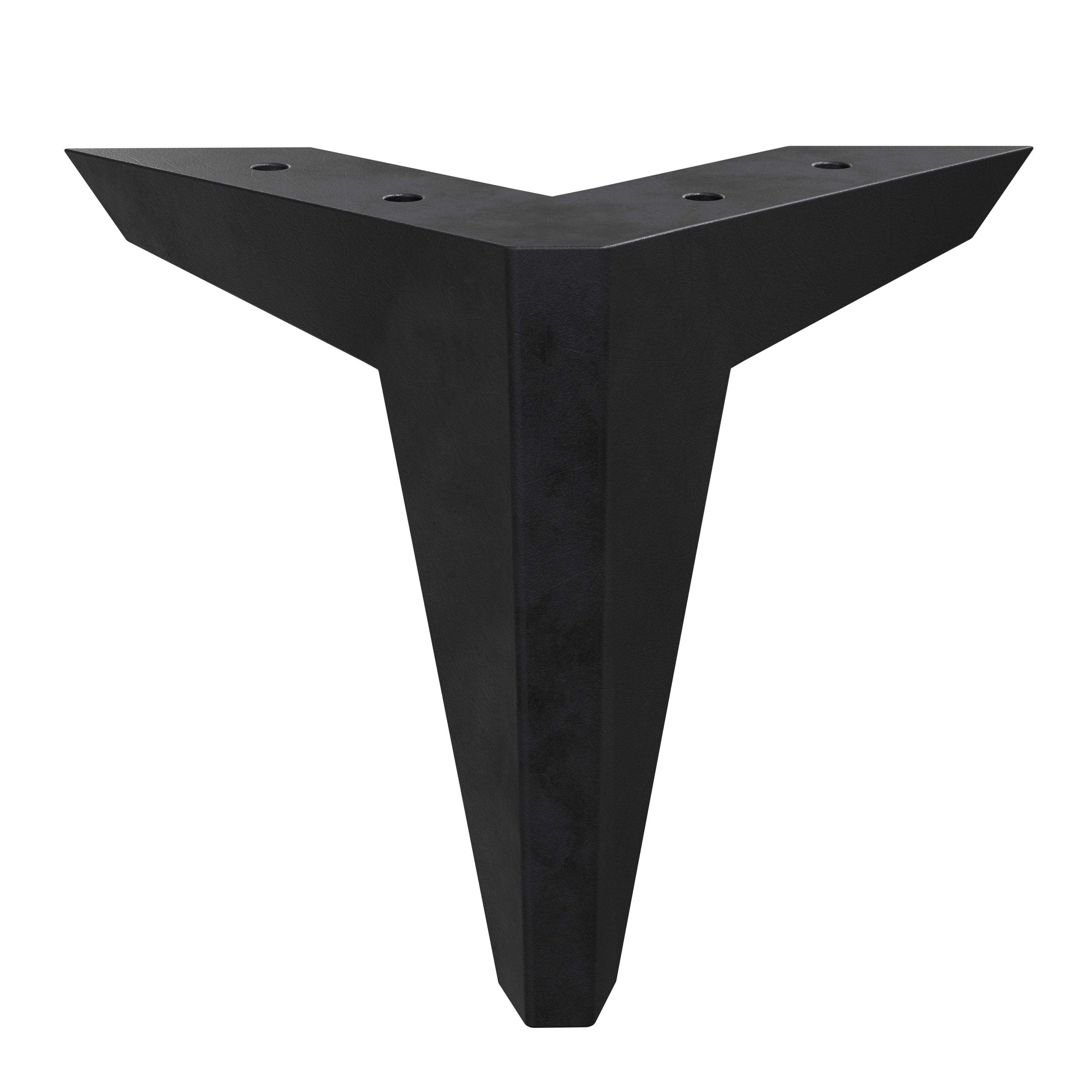 Fußset Passend Zu Unit Elements - Schwarz, MODERN, Kunststoff (12cm) - Ondega