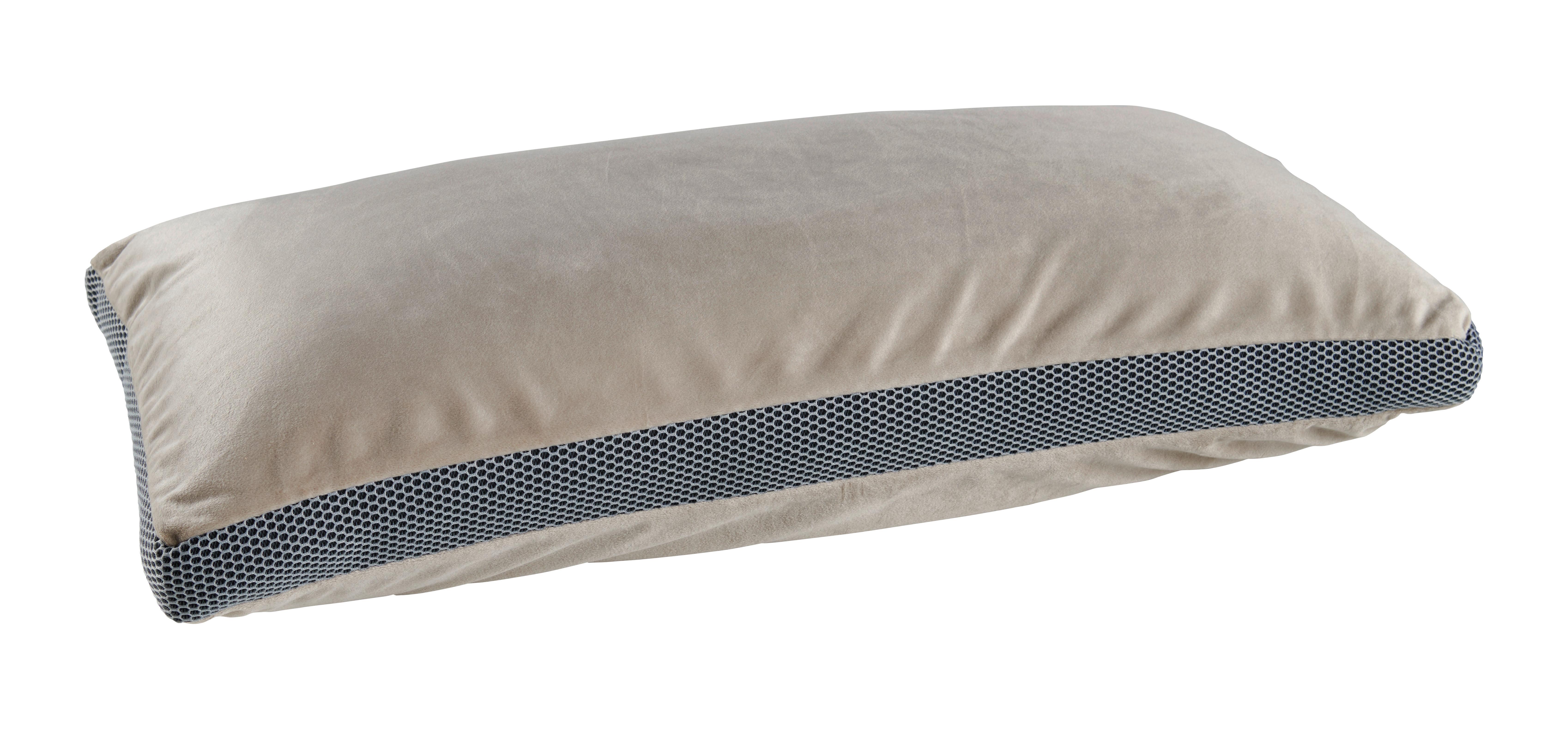 Šijový Vankúš Cupid Samt, 80/40cm, Hnedá - bahenná hnedá, textil (80/40cm) - Premium Living