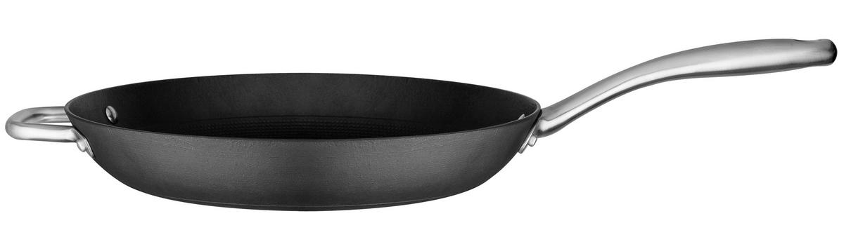 Gusseisenpfanne Robusta Gusseisen, Schwarz, Ø: 32cm - Schwarz, Basics, Metall (32cm) - GSW