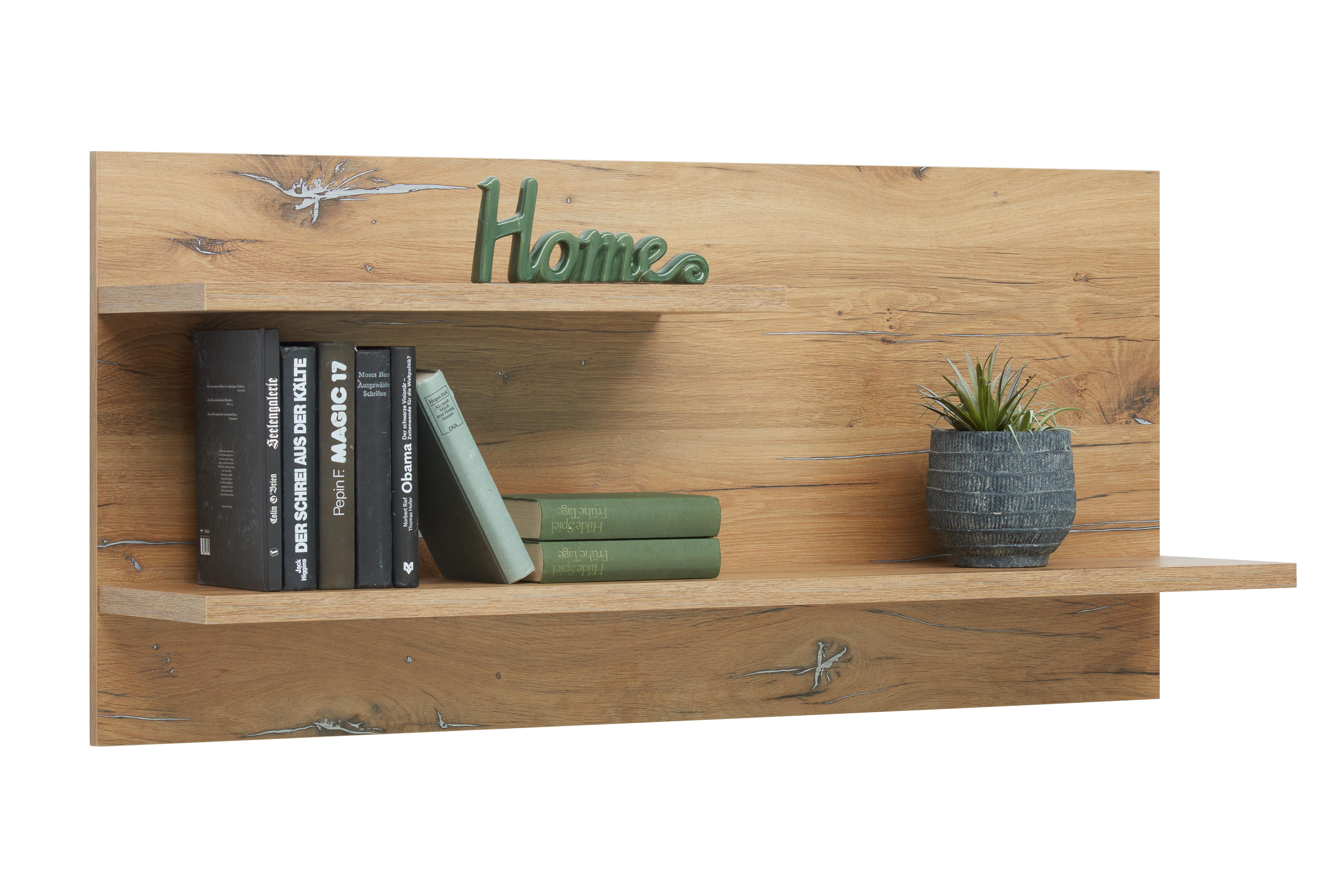 Wandboard Auris B: 120 cm Eiche Dekor - MODERN, Holzwerkstoff (120/55/25cm) - Luca Bessoni
