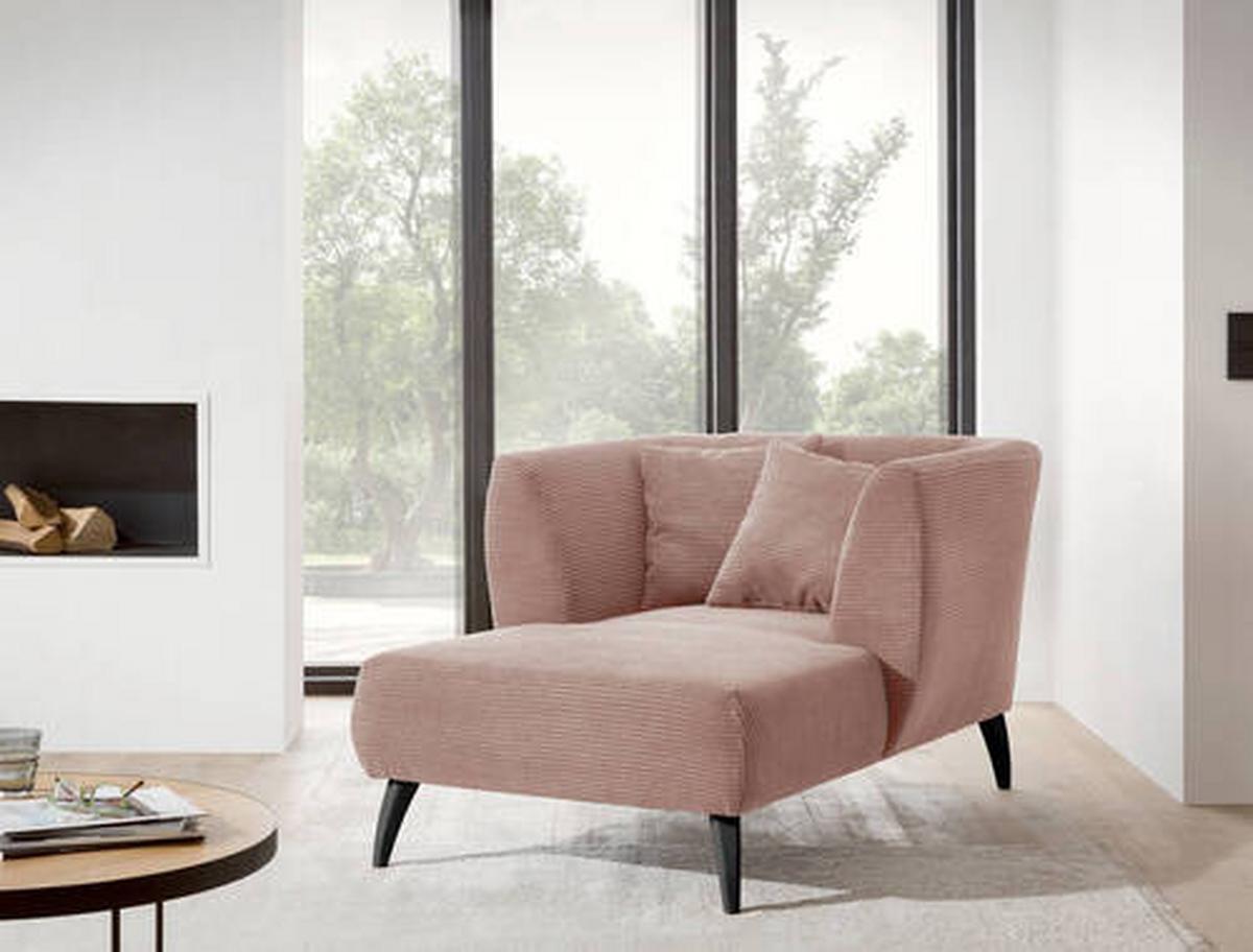 Xxl-sessel Inkl. Zierkissen Colori Rosa - Schwarz/Rosa, MODERN, Textil (108/84/155cm) - MID.YOU