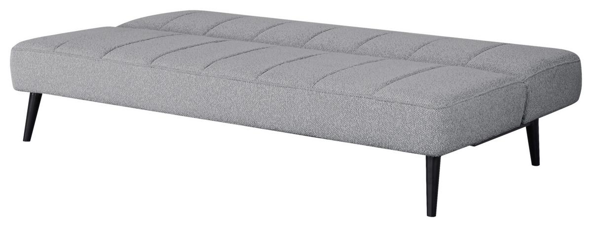 Schlafsofa Lino Grau B: 192 cm - Schwarz/Grau, Design, Holz/Textil (192/82/90cm) - Livetastic
