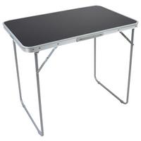 Campingtisch Galdas M Schwarz B: 53 cm - Schwarz, MODERN, Holzwerkstoff/Kunststoff (80/53/70cm) - Ambia Garden