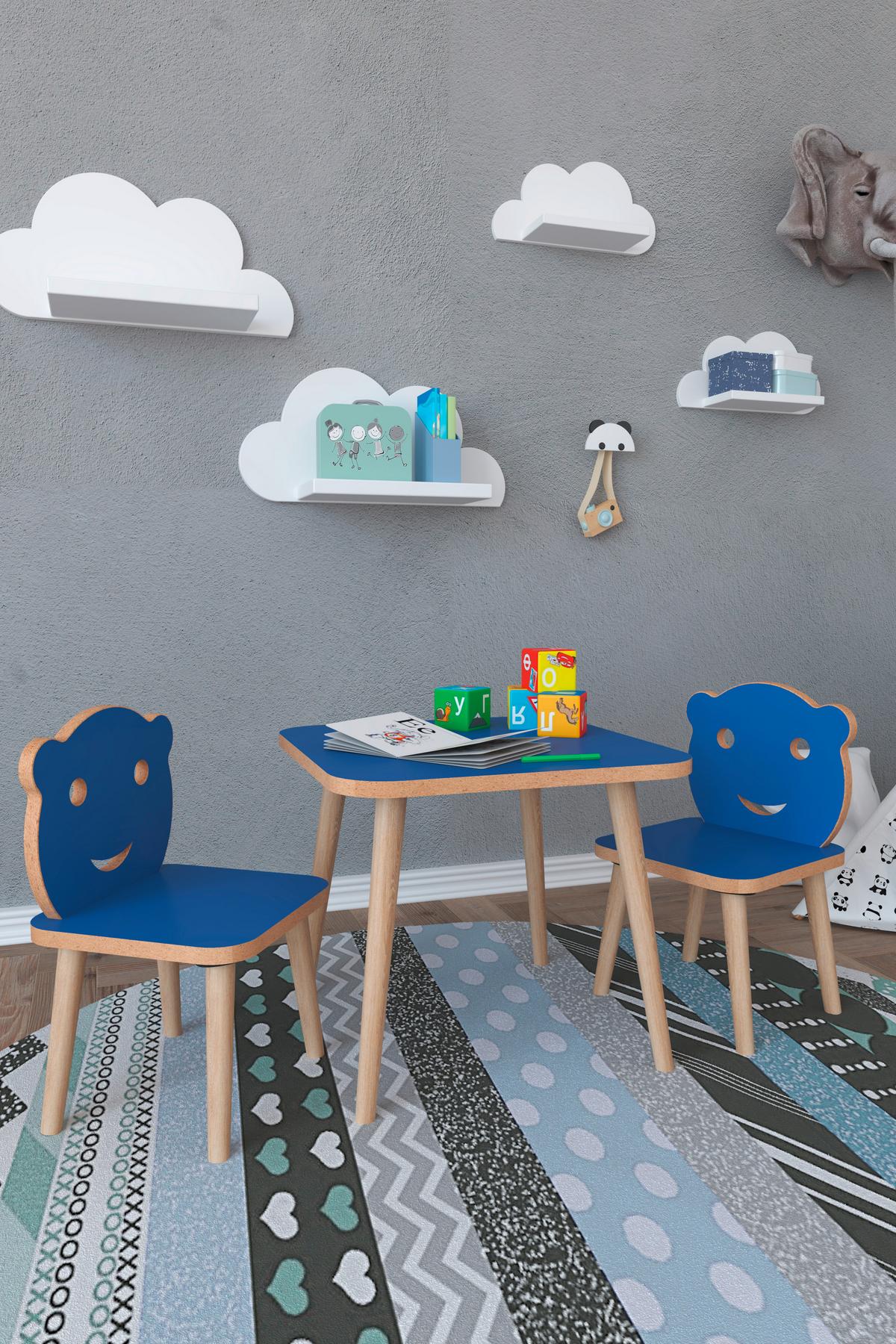 Kindersitzgruppe Lilula Blau Lilula - Blau, MODERN, Holzwerkstoff - MID.YOU