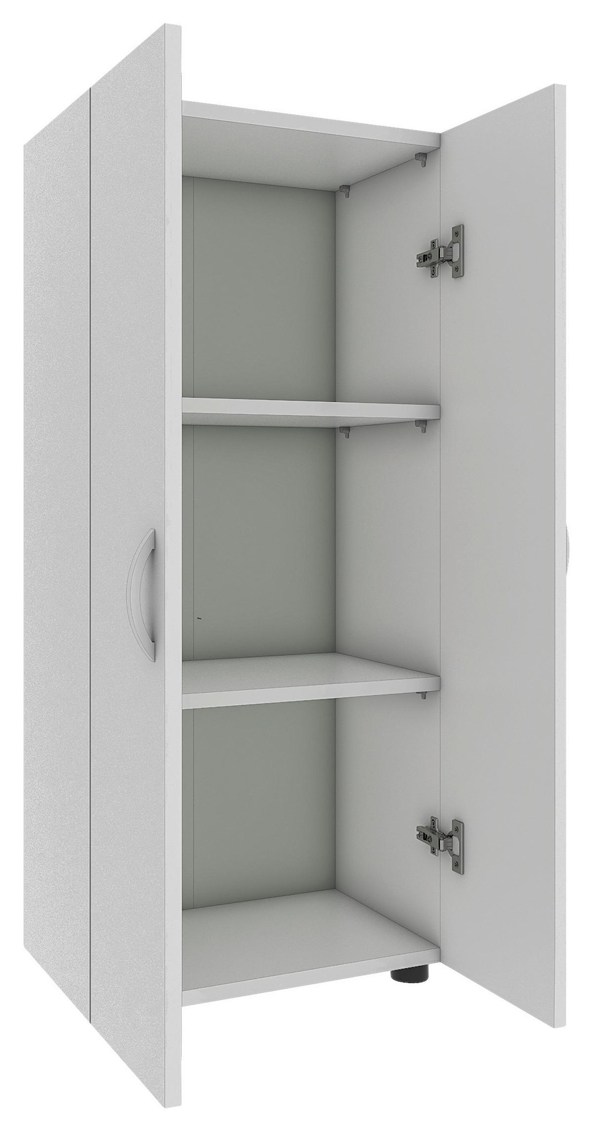 Aktenschrank Stehend  Ulas 3 Weiß B: 49 cm - Weiß, MODERN, Holzwerkstoff (49/108/34cm) - MID.YOU