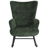 Houpací židle ROCK - černá/zelená, Moderní, kov/dřevo (66/90/77cm) - Mömax