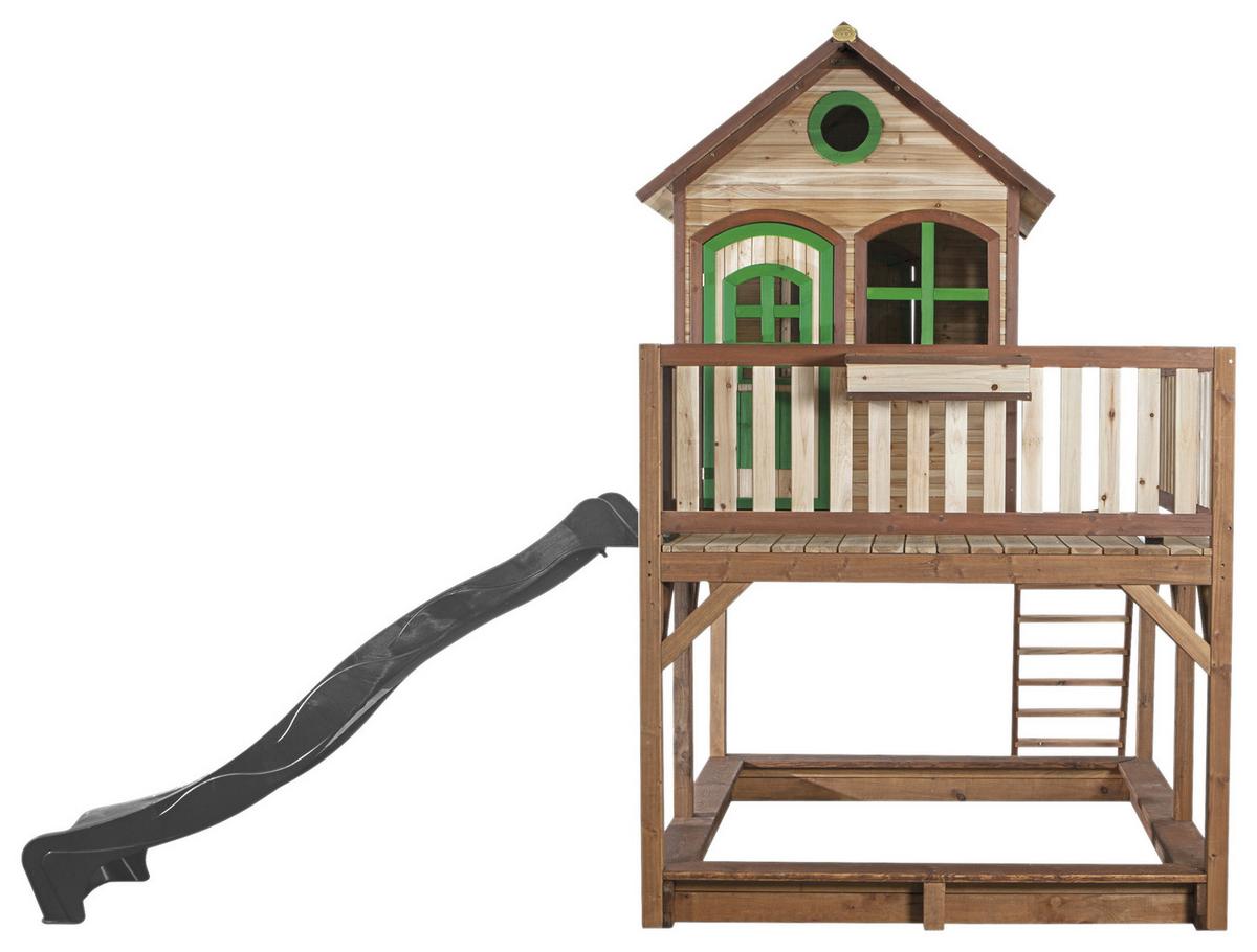 Spielturm A030.151.80 - Braun/Grau, KONVENTIONELL, Holz (377/291/255cm) - Ambia Garden