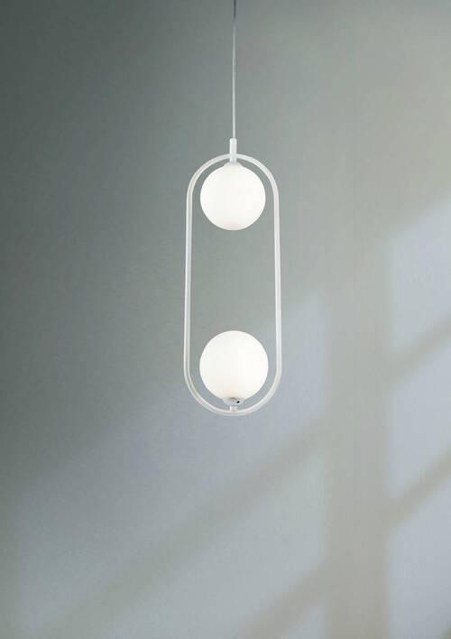 Pendelleuchte Ring - Weiß, Trend, Glas/Metall (17/12/48cm) - MAYTONI