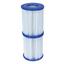 Schwimmbecken Fast Set Pool 57321 - Blau/Weiß, Kunststoff (396/84cm) - Bestway