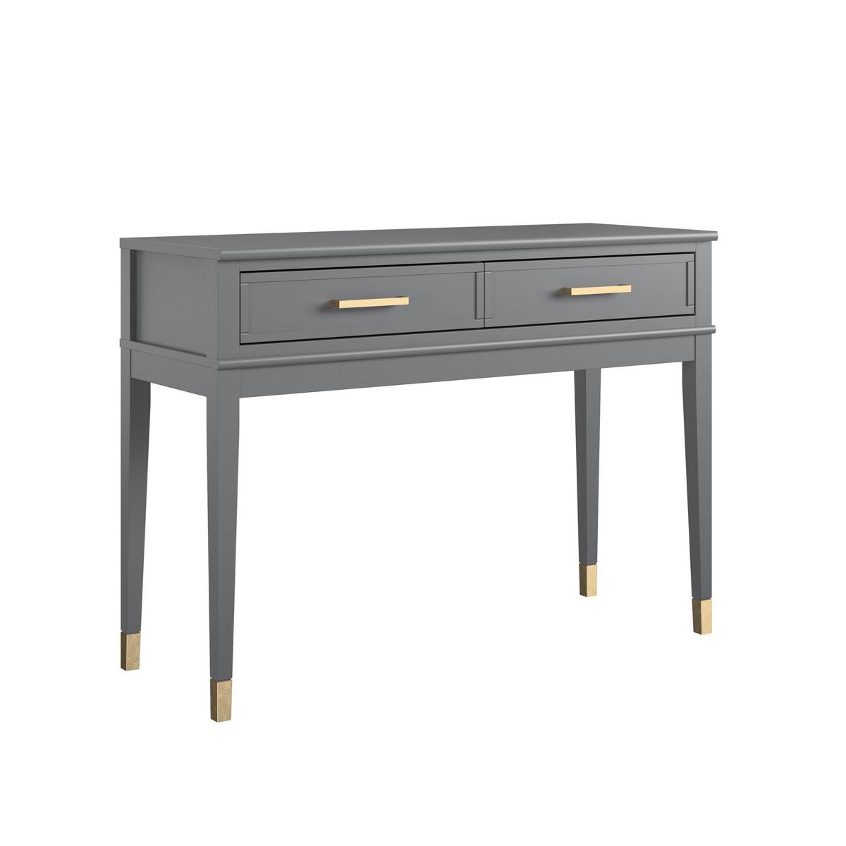 Konsole Westerleigh Graphitfarben 105 cm - Graphitfarben/Grau, Design, Holzwerkstoff/Metall (105/76/40cm) - MID.YOU