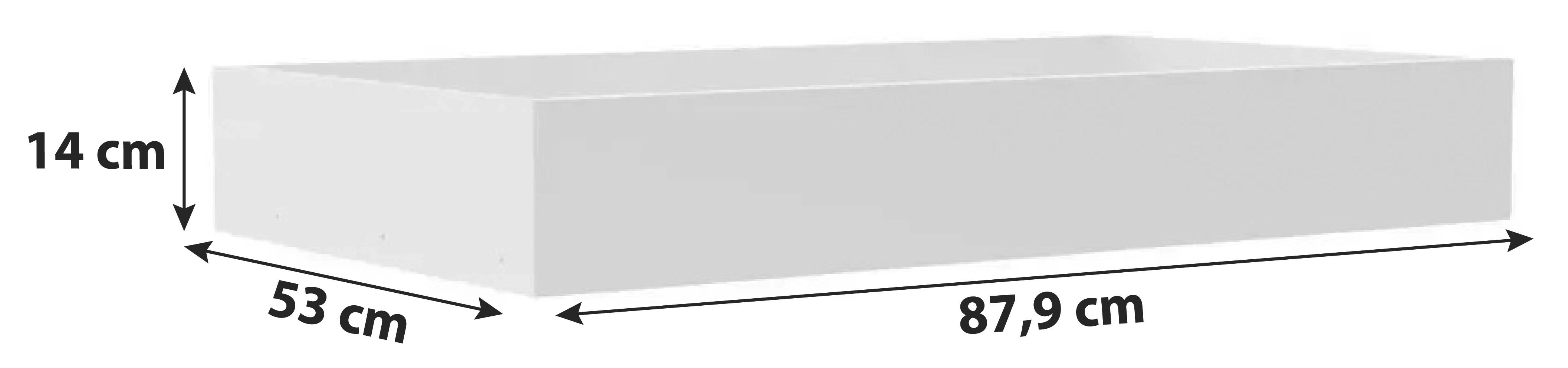 Zásuvka Unit - hnedá, Moderný, kompozitné drevo (87,9cm) - Ondega