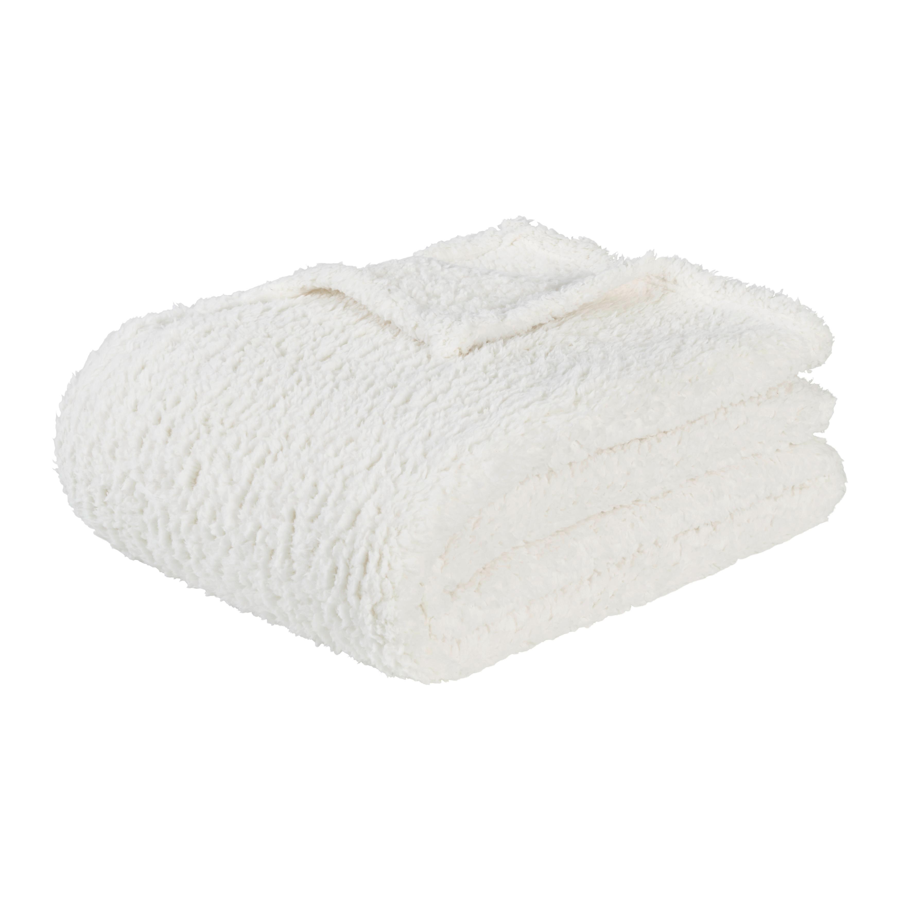 Měkká deka Teddy, 130/170cm, bílá - bílá, Moderní, textil (130/170cm) - Modern Living