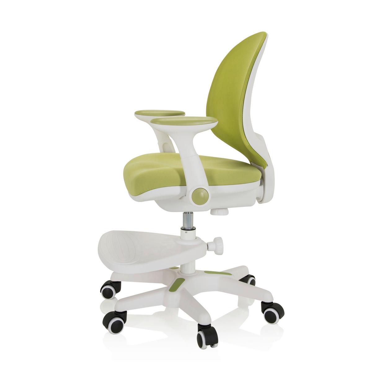 Jugenddrehstuhl Kid Ergo Weiß/hellgrün Bis 80 Kg - Weiß/Hellgrün, MODERN, Kunststoff/Textil (56/89/52cm) - MID.YOU