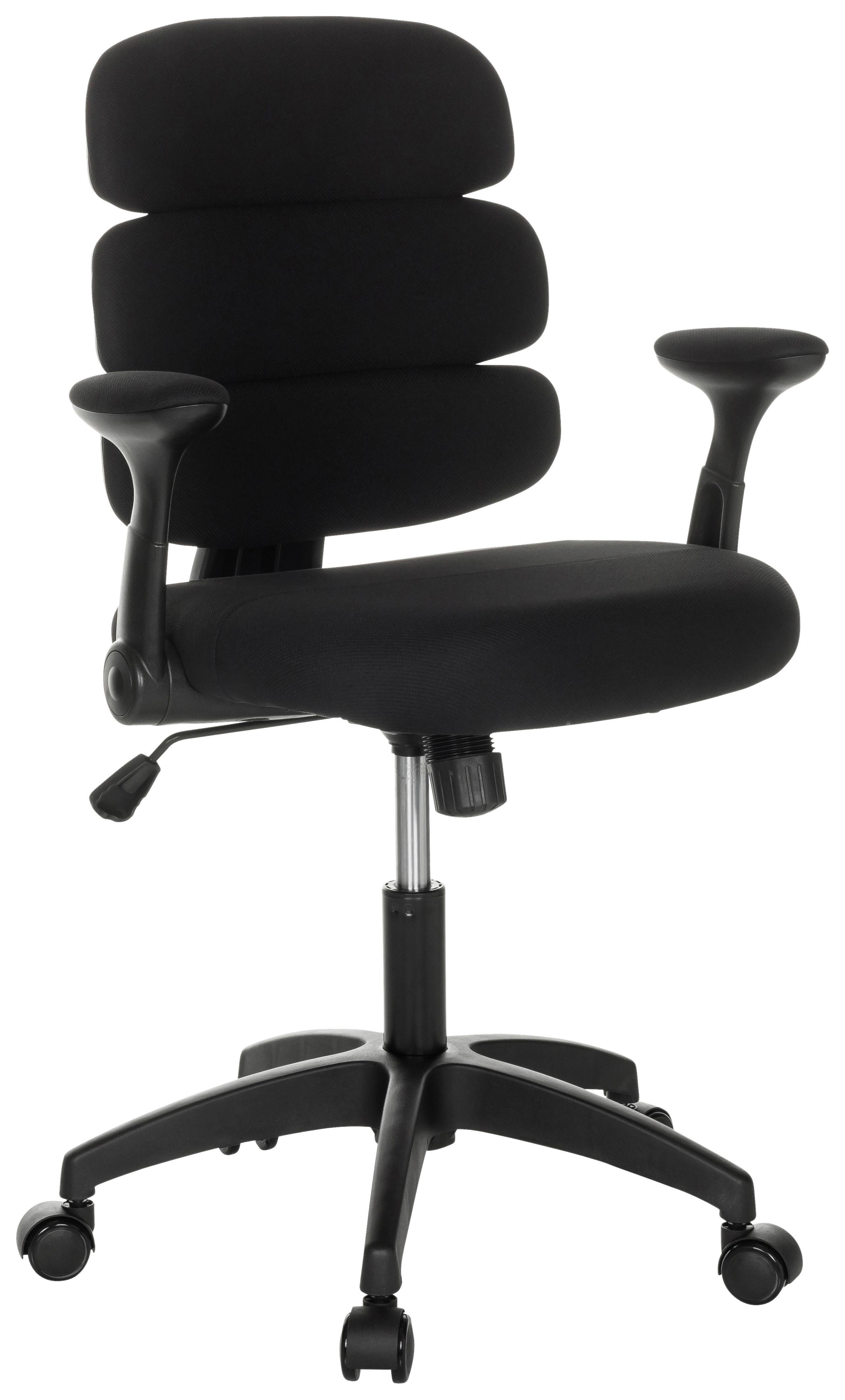 Jugenddrehstuhl Kid Ergolino B - Schwarz, Basics, Kunststoff/Textil (62/86-97/62cm) - MID.YOU