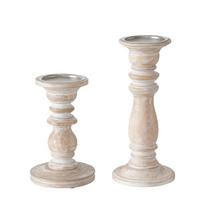 Gyertyatartó Szett Neley - natúr színű, Basics, fa
