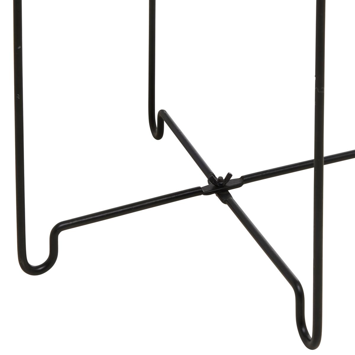 Príručný stolík béžová/čierna - čierna/piesková, Modern, kov/kompozitné drevo (36,5/36,5/37.5cm) - Mömax